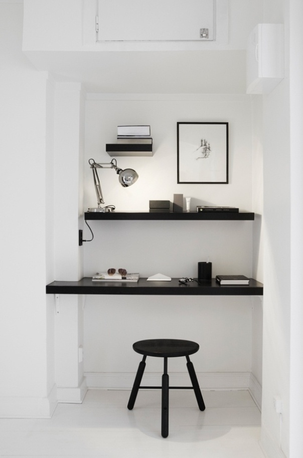 10 inspiring work spaces in black and white - by Myra Madeleine